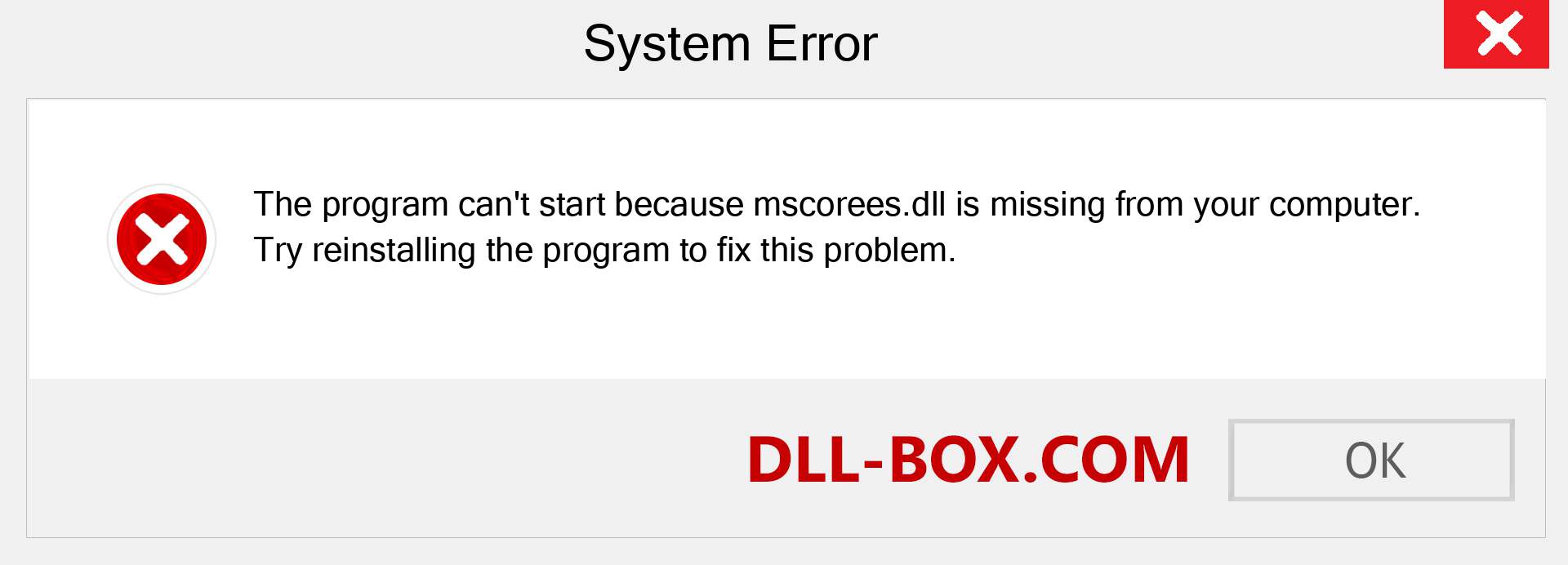  mscorees.dll file is missing?. Download for Windows 7, 8, 10 - Fix  mscorees dll Missing Error on Windows, photos, images