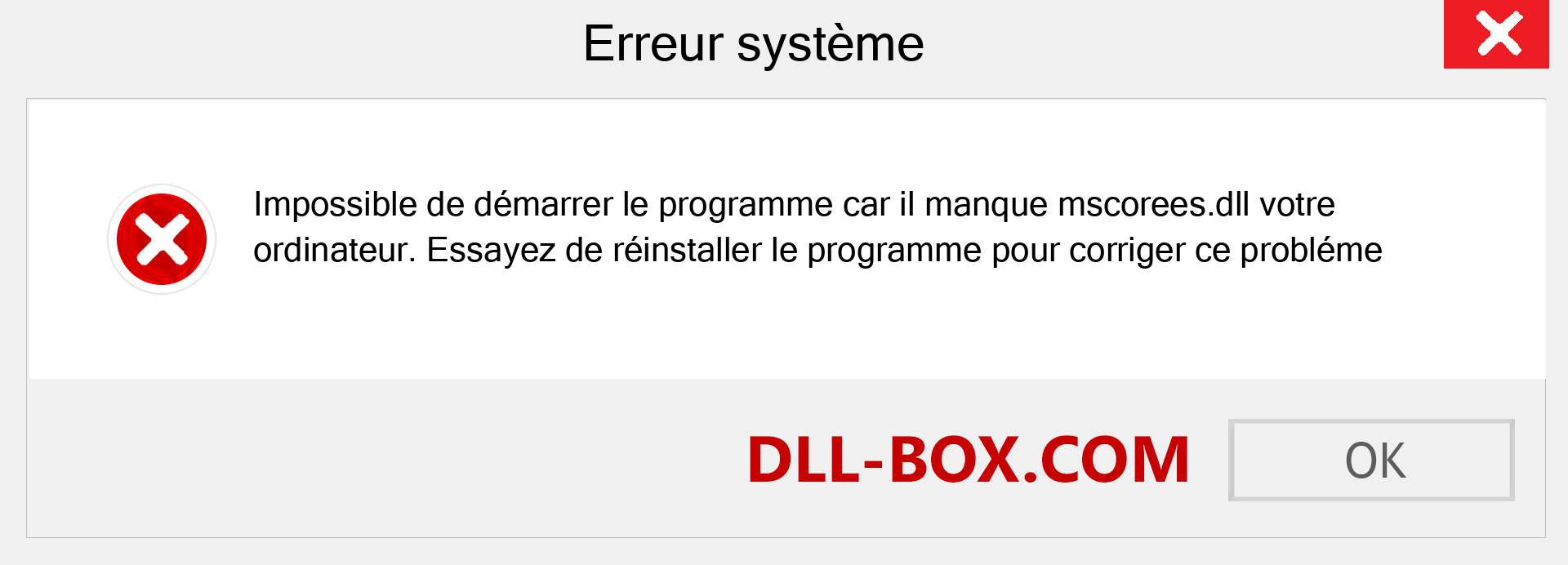 Le fichier mscorees.dll est manquant ?. Télécharger pour Windows 7, 8, 10 - Correction de l'erreur manquante mscorees dll sur Windows, photos, images